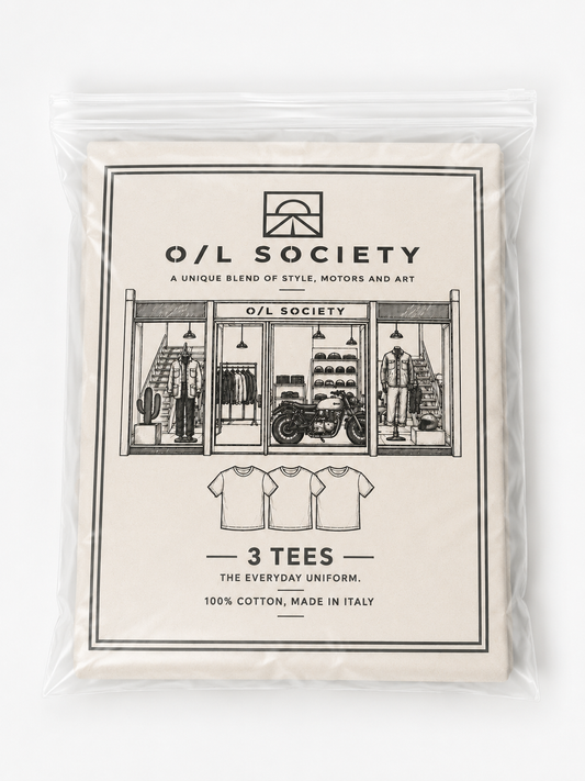 3 T-Shirts Pack - Blue/Grey/White