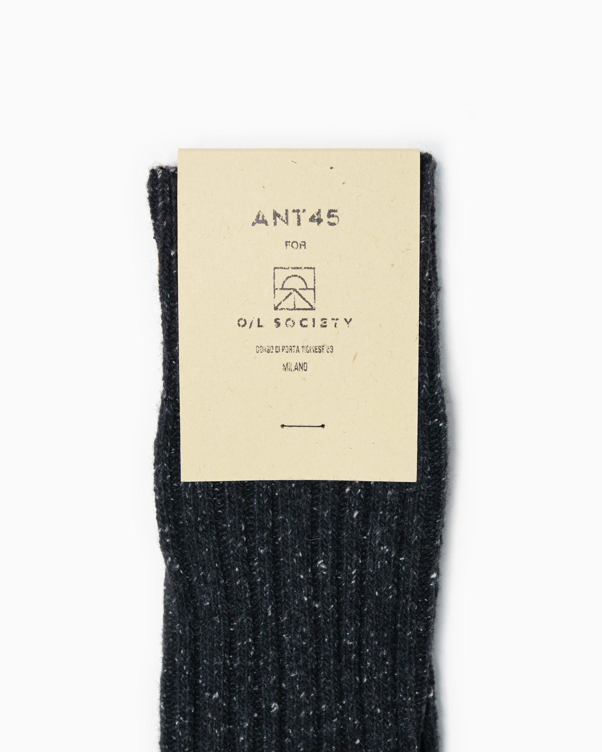 ANT45 Wool Short Socks - Black