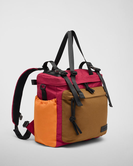 East-West Backpack 18L - Orange/Cherry/Camel