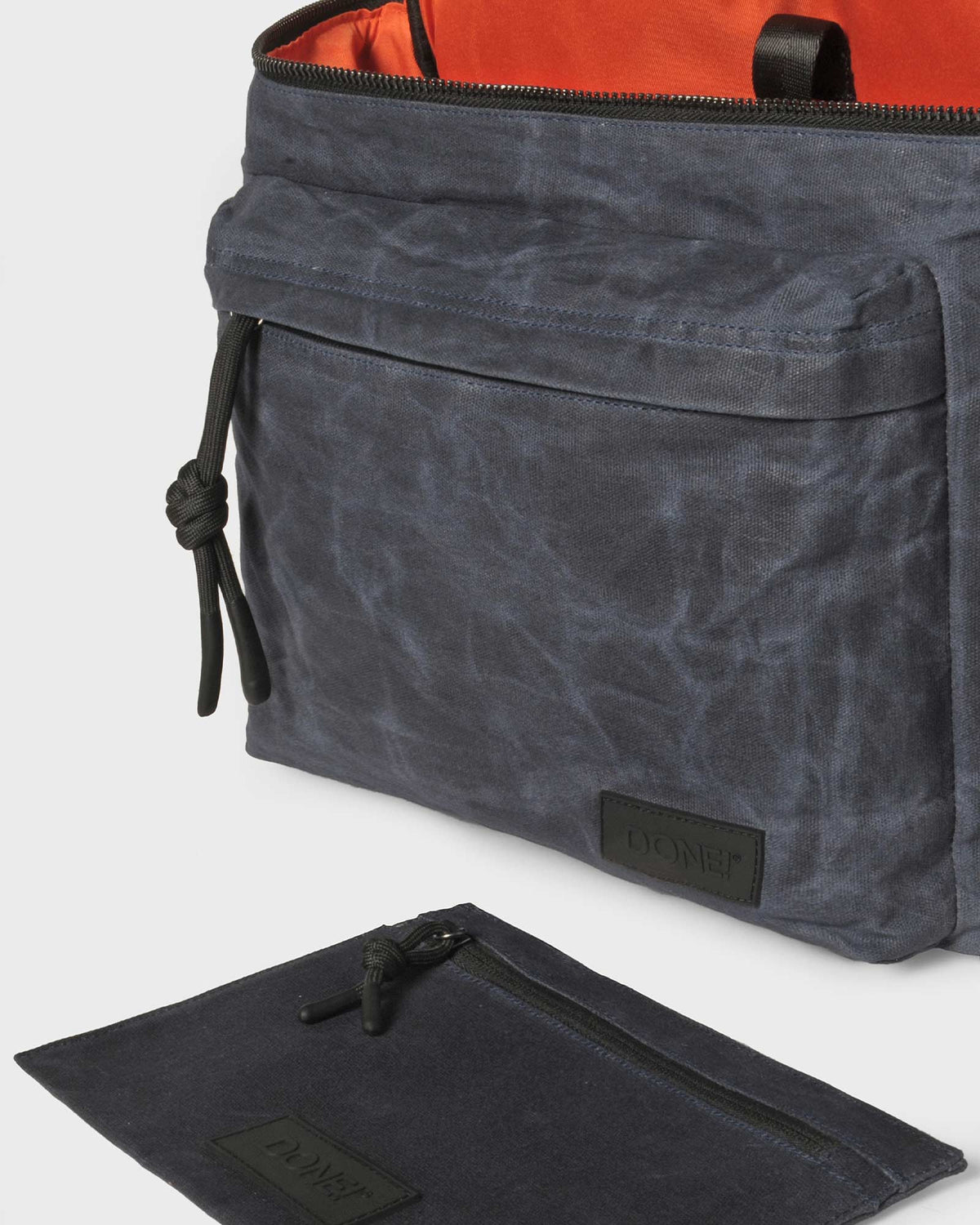 East-West Backpack 20L - Waxed Dark Blue