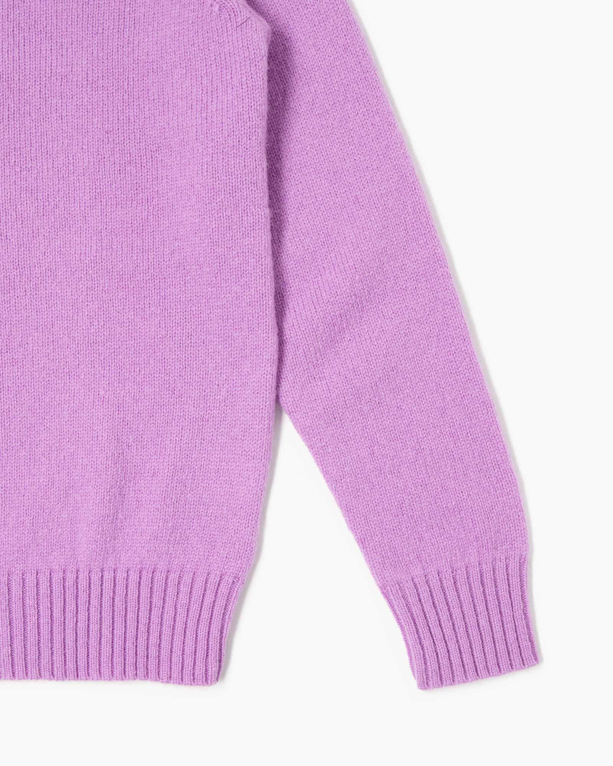 Maglione girocollo Shetland - Lilla