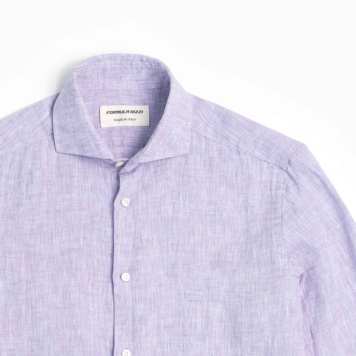 100% Linen Shirt - Lilac