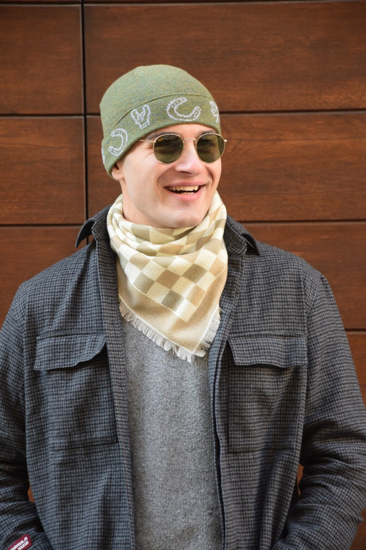 Cashmere Beanie - Lucky Charms Green
