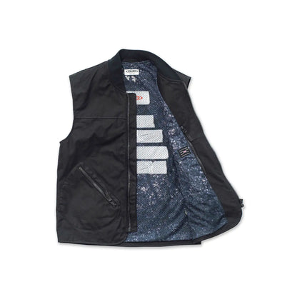 DMD - Gilet cotone cerato - Nero
