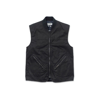 DMD - Gilet cotone cerato - Nero