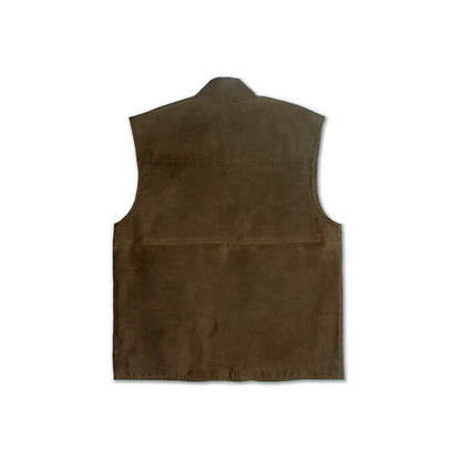 DMD - Gilet cotone cerato - Tobacco