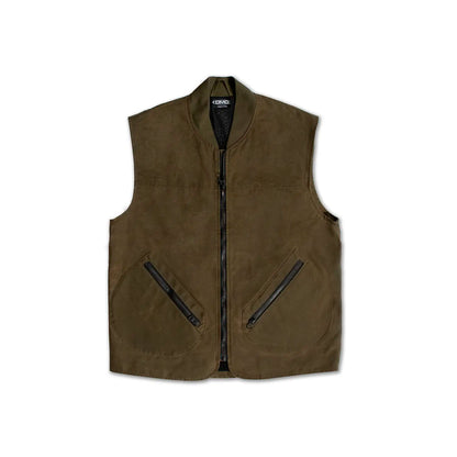 DMD - Gilet cotone cerato - Tobacco