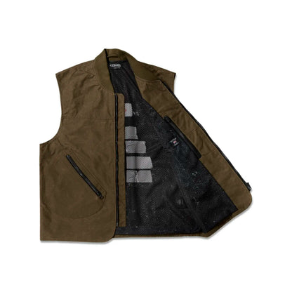 DMD - Gilet cotone cerato - Tobacco