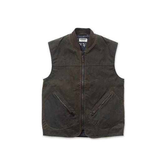 DMD - Gilet cotone cerato - Olive