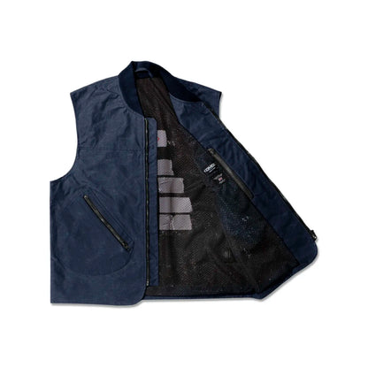DMD - Gilet cotone cerato - Blu