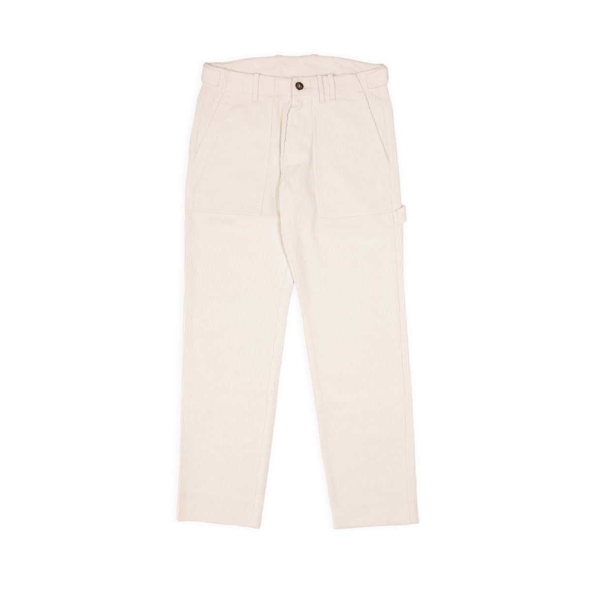 Pantaloni Fatigue - Velluto a coste Panna