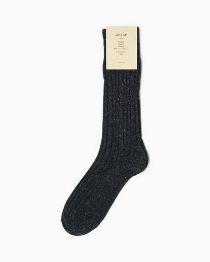 ANT45 Wool Short Socks - Black