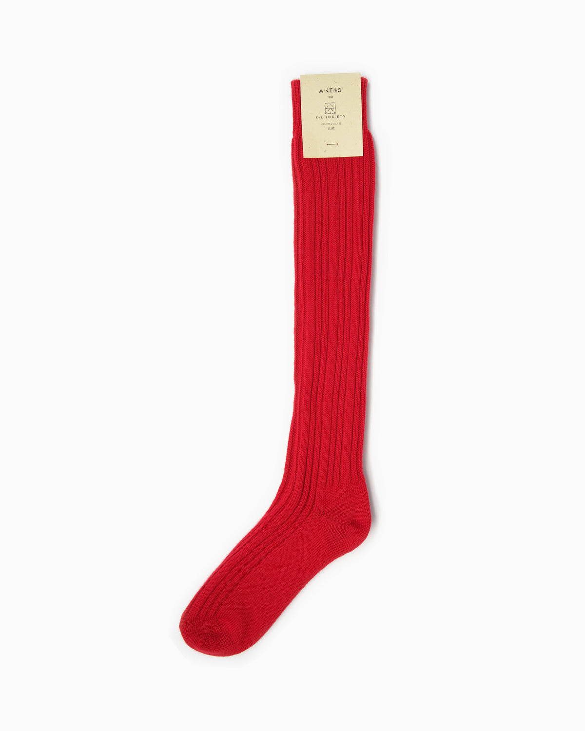 ANT45 Wool Long Socks - Red