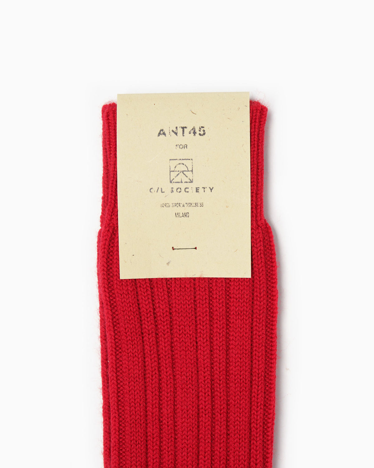 ANT45 Wool Long Socks - Red