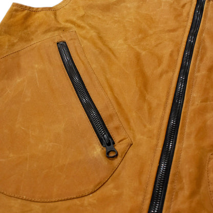 DMD - Gilet cotone cerato - Senape