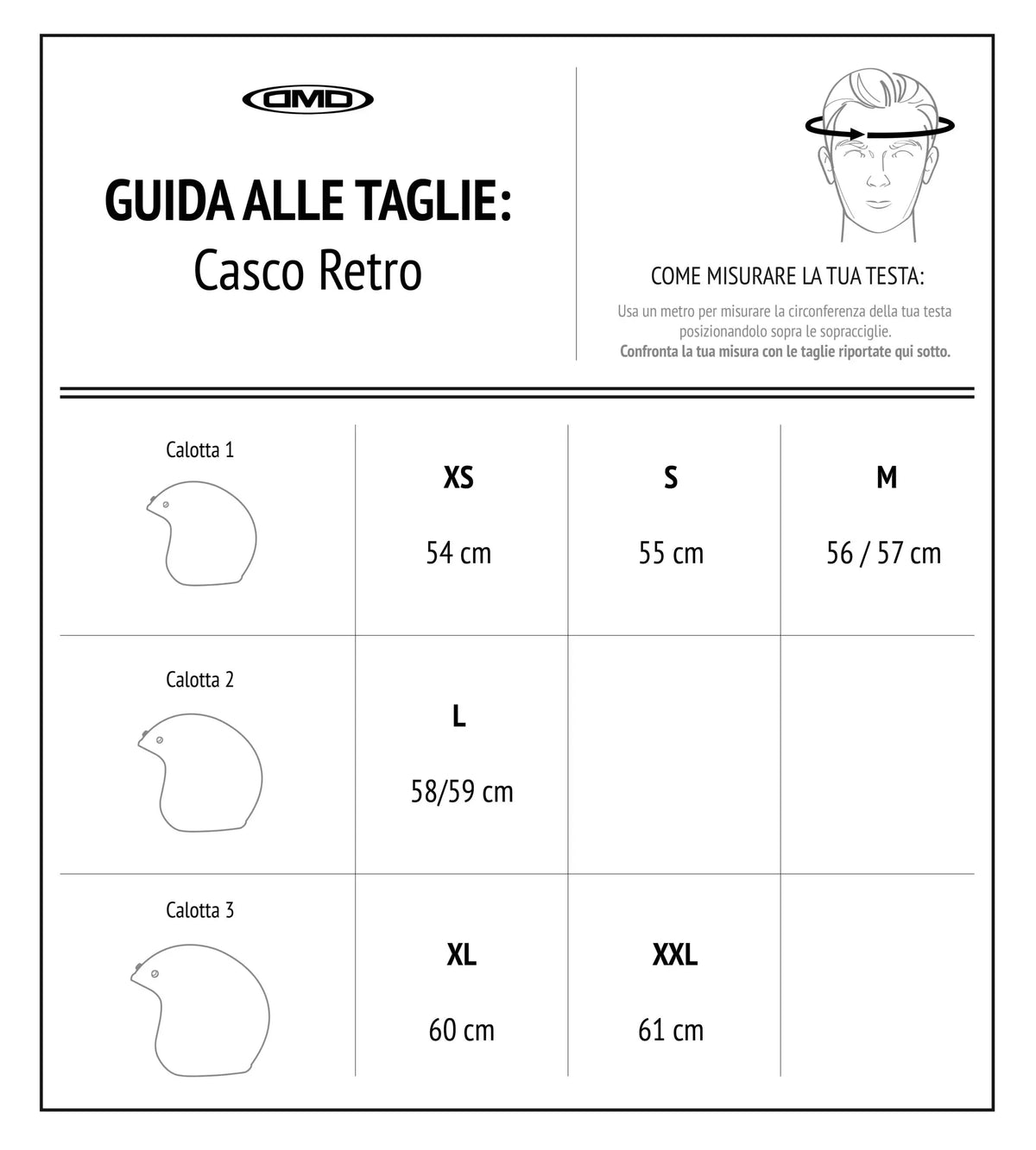 Guida alle taglie
