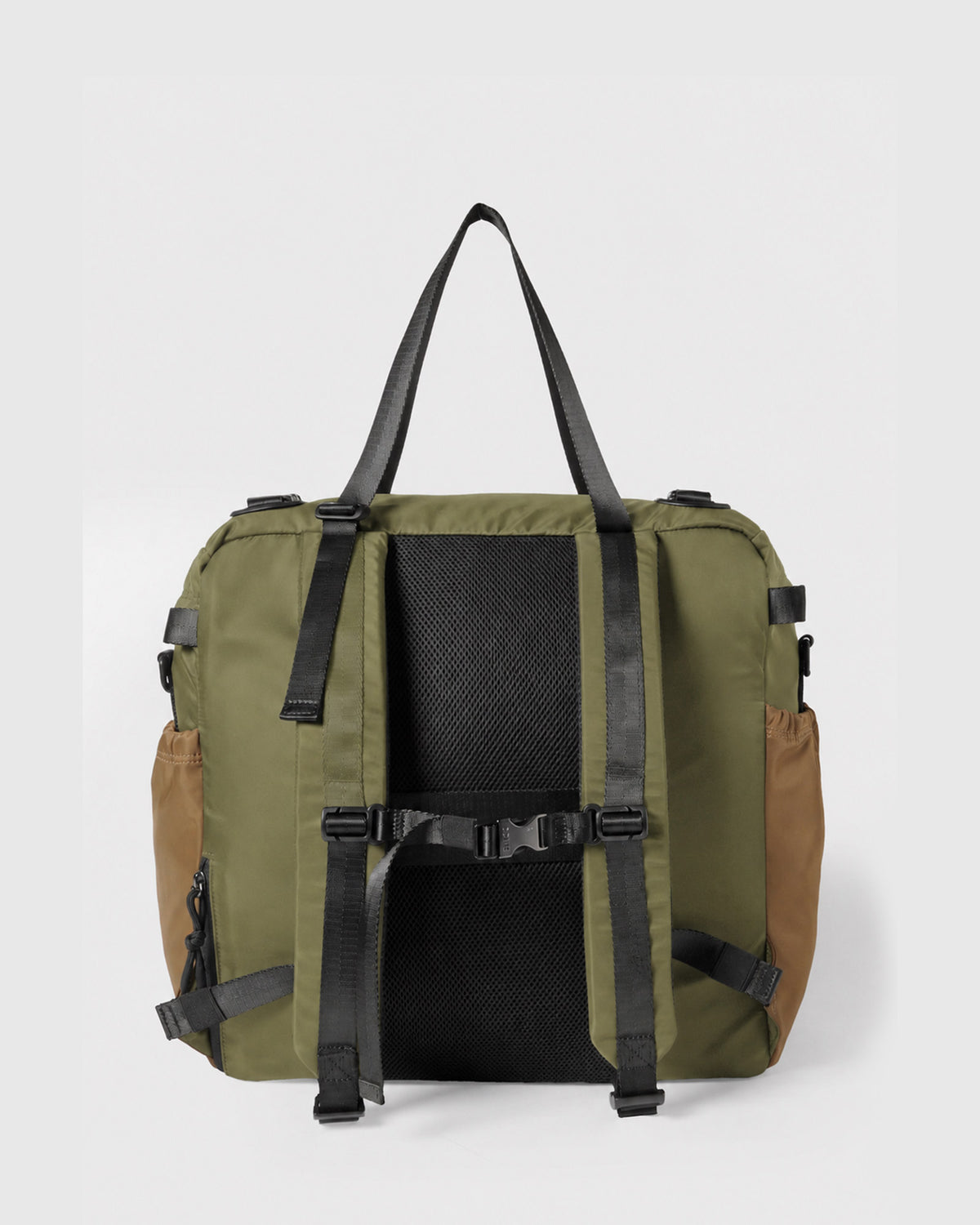 East-West Backpack 24L - Dark Green/Red/Brown