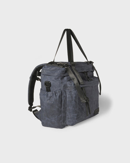 East-West Backpack 20L - Waxed Dark Blue