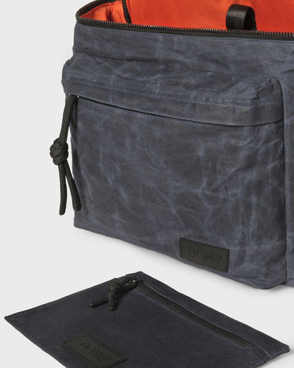 East-West Backpack 20L - Waxed Dark Blue