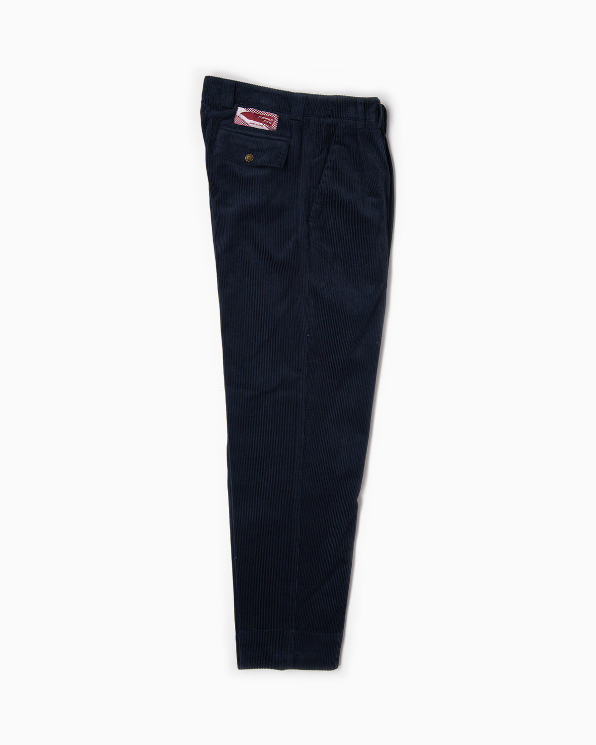 Pantaloni con 2 pince - Velluto a coste Blu
