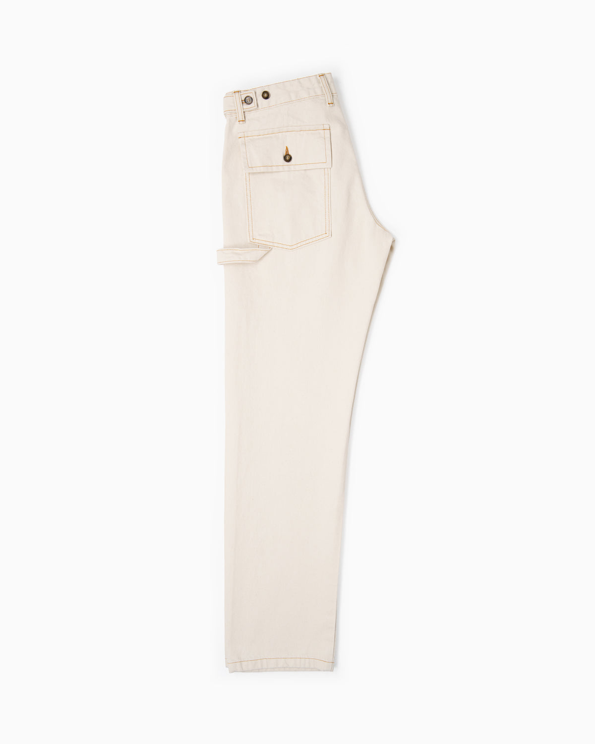 Pantaloni Fatigue - Denim Ecrù Cimosato