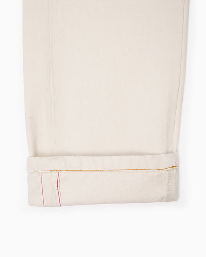 Pantaloni Fatigue - Denim Ecrù Cimosato