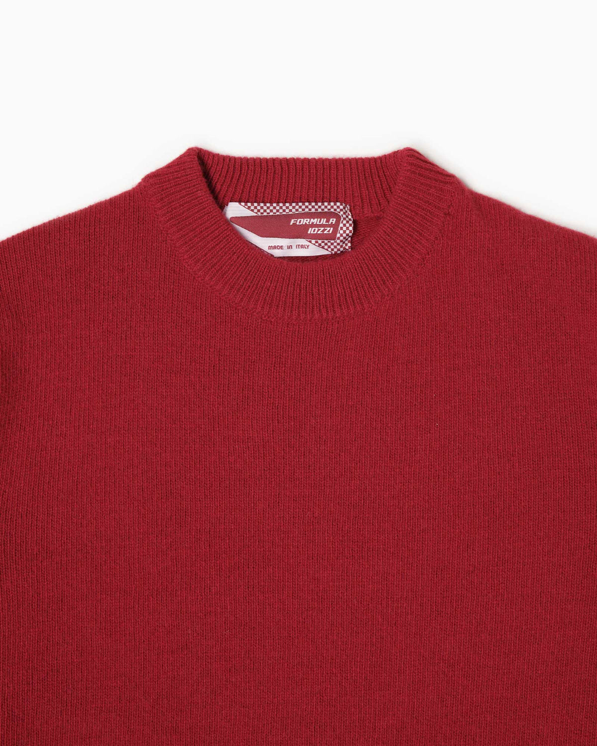 Crew Neck Jumper 100% Merino - Red