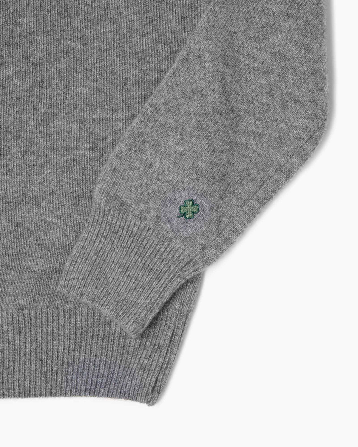 Maglione collo polo 100% lana merinos - Grigio