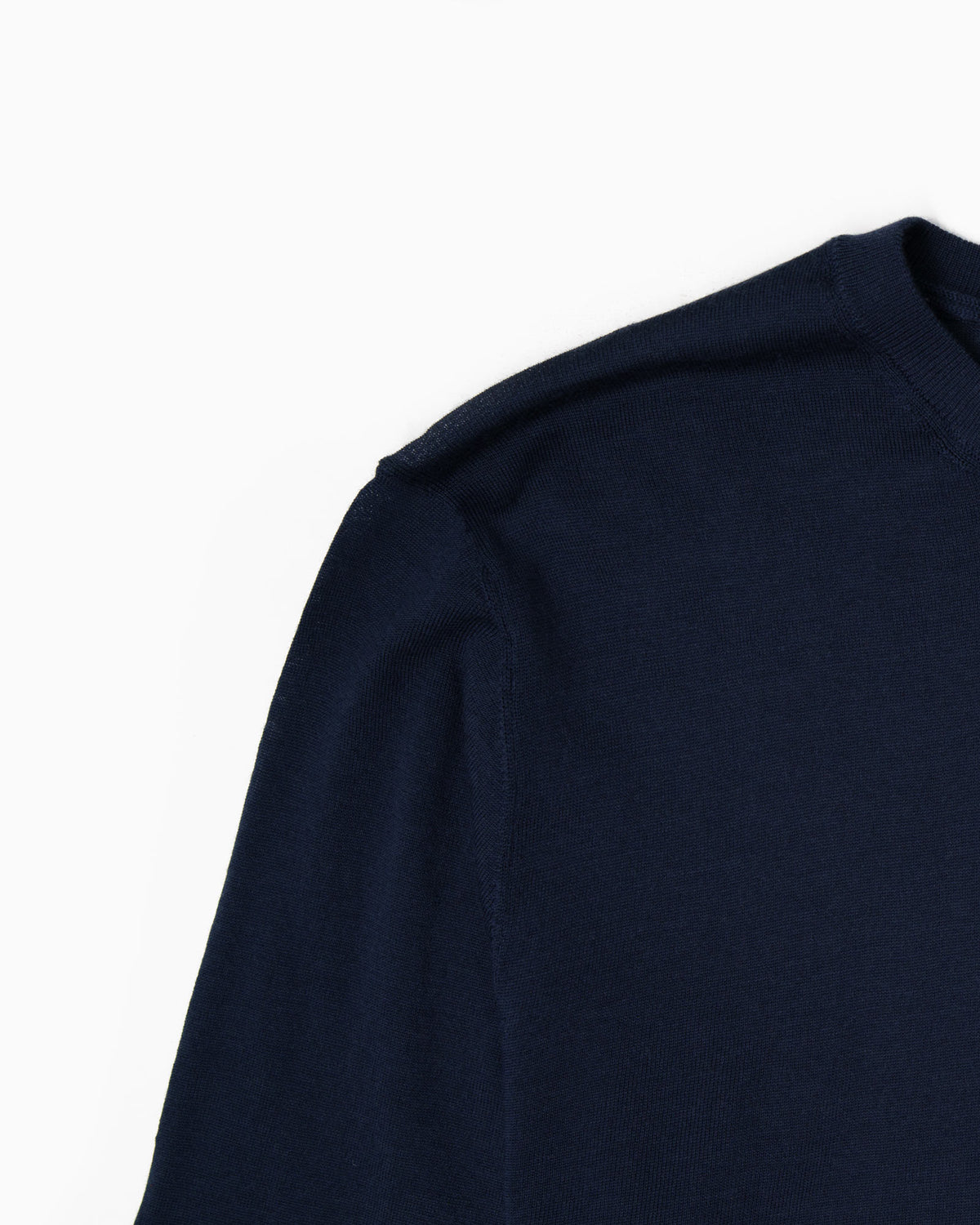 Merino Wool Crew Neck - Navy Blue