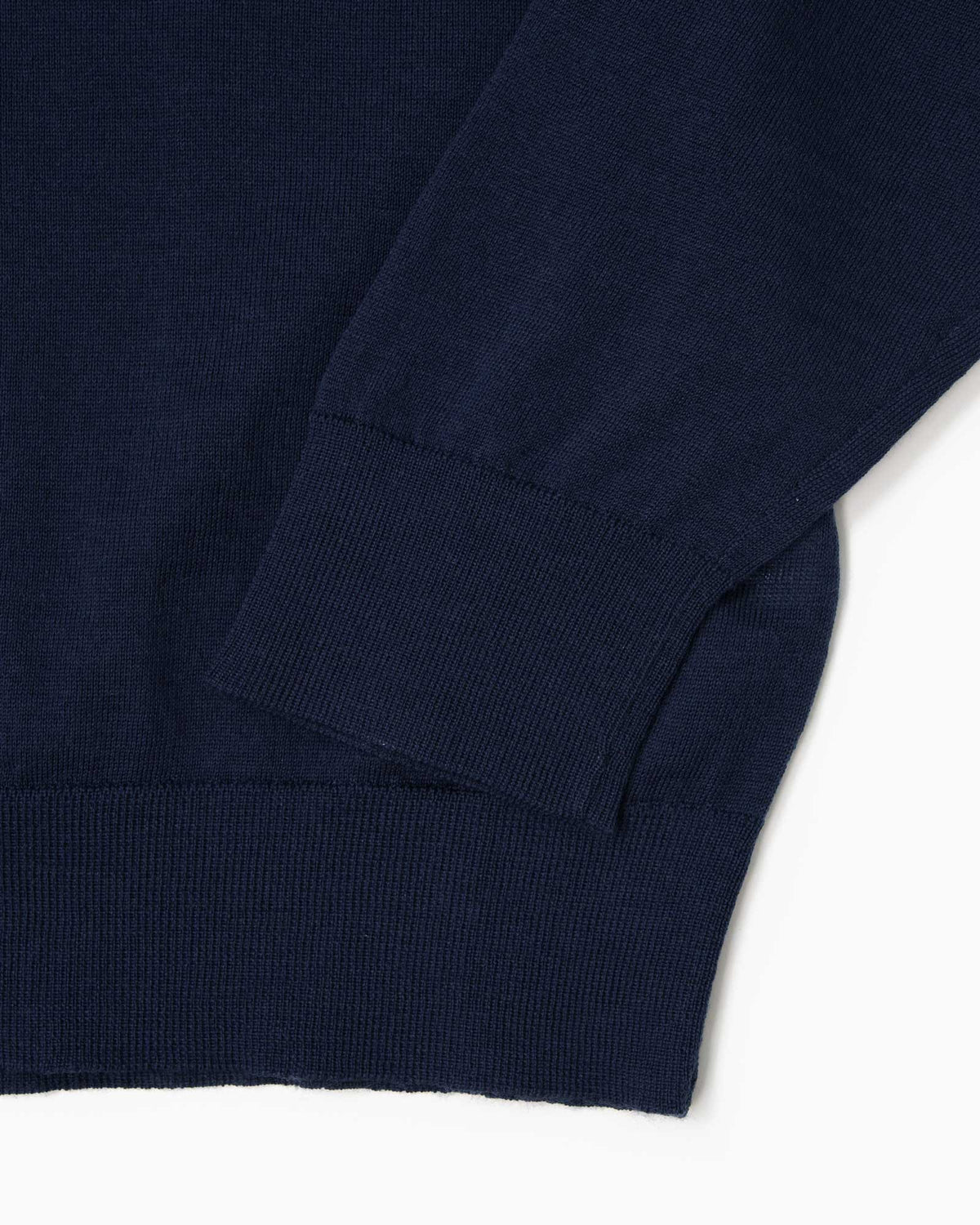 Merino Wool Crew Neck - Navy Blue