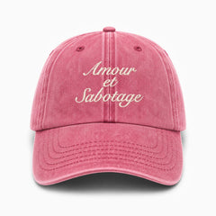 Amour & Sabotage Cap - Burgundy