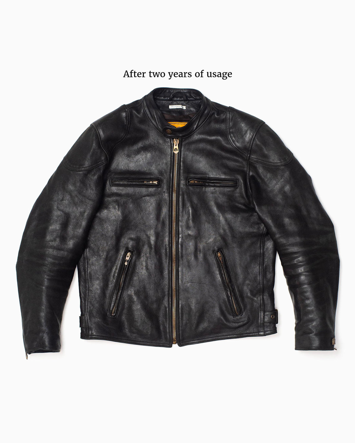 “Café Racer” Black Leather Jacket