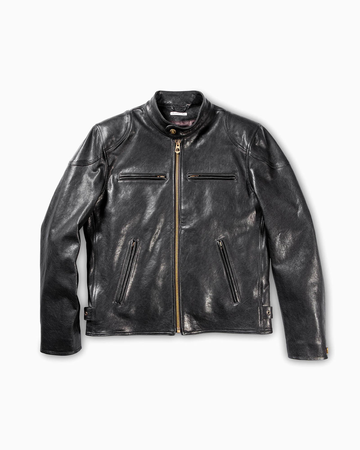 “Café Racer” Black Leather Jacket