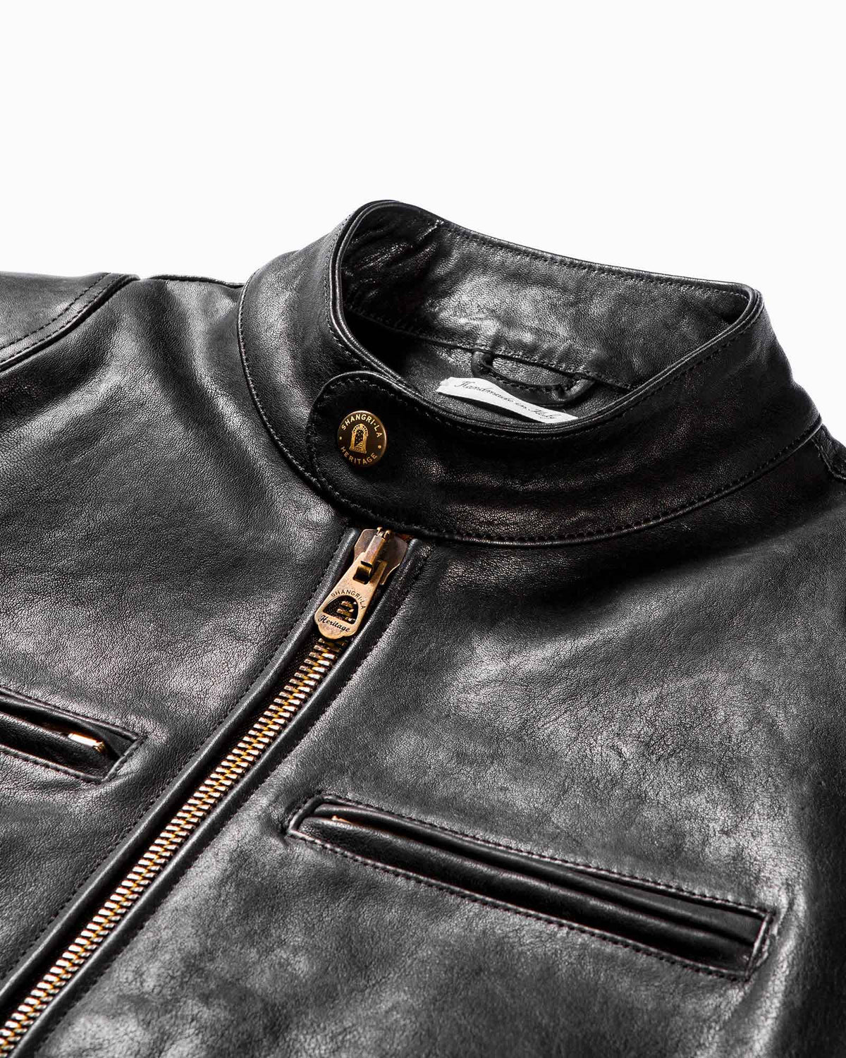 “Café Racer” Black Leather Jacket