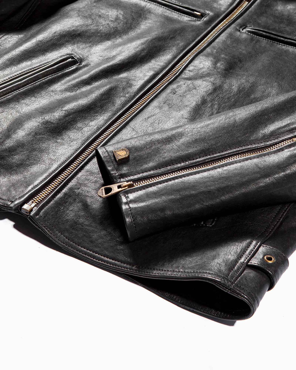 “Café Racer” Black Leather Jacket