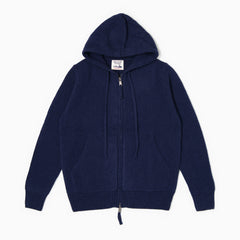 Shetland Full Zip Sweater - Blue
