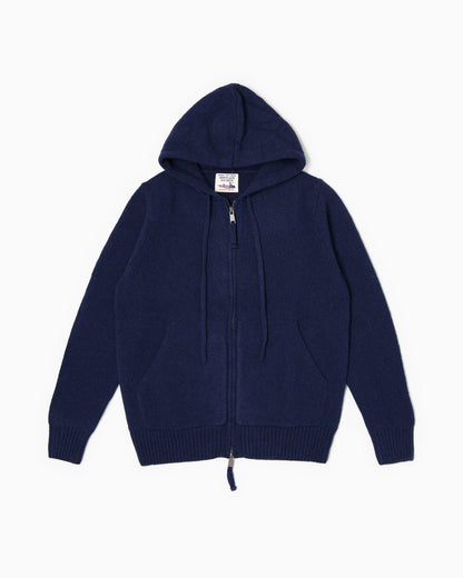 Shetland Full Zip Sweater - Blue