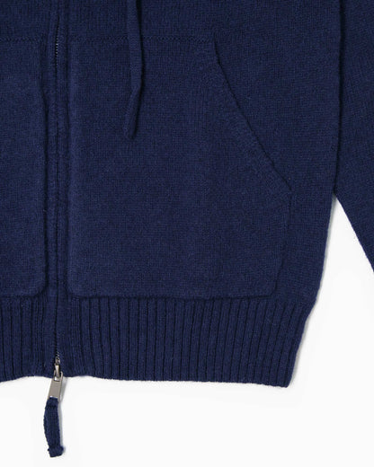 Shetland Full Zip Sweater - Blue