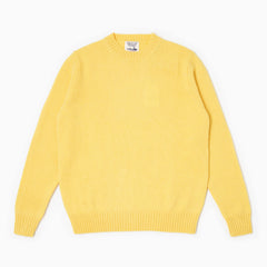 Maglione girocollo Shetland - Giallo