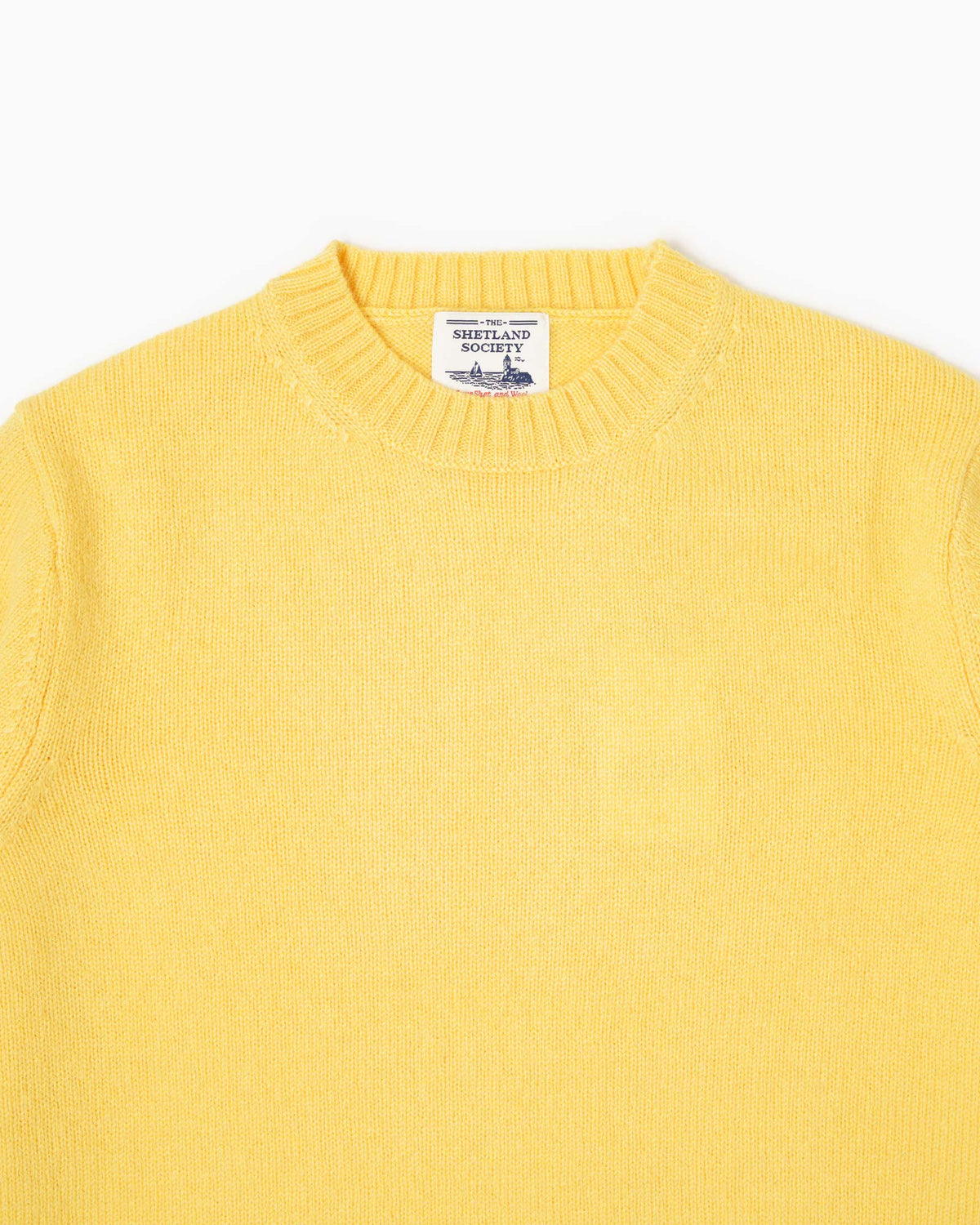 Shetland Crewneck Sweater - Yellow