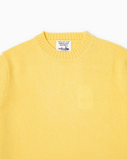 Shetland Crewneck Sweater - Yellow