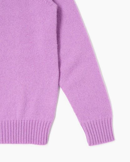 Maglione girocollo Shetland - Lilla