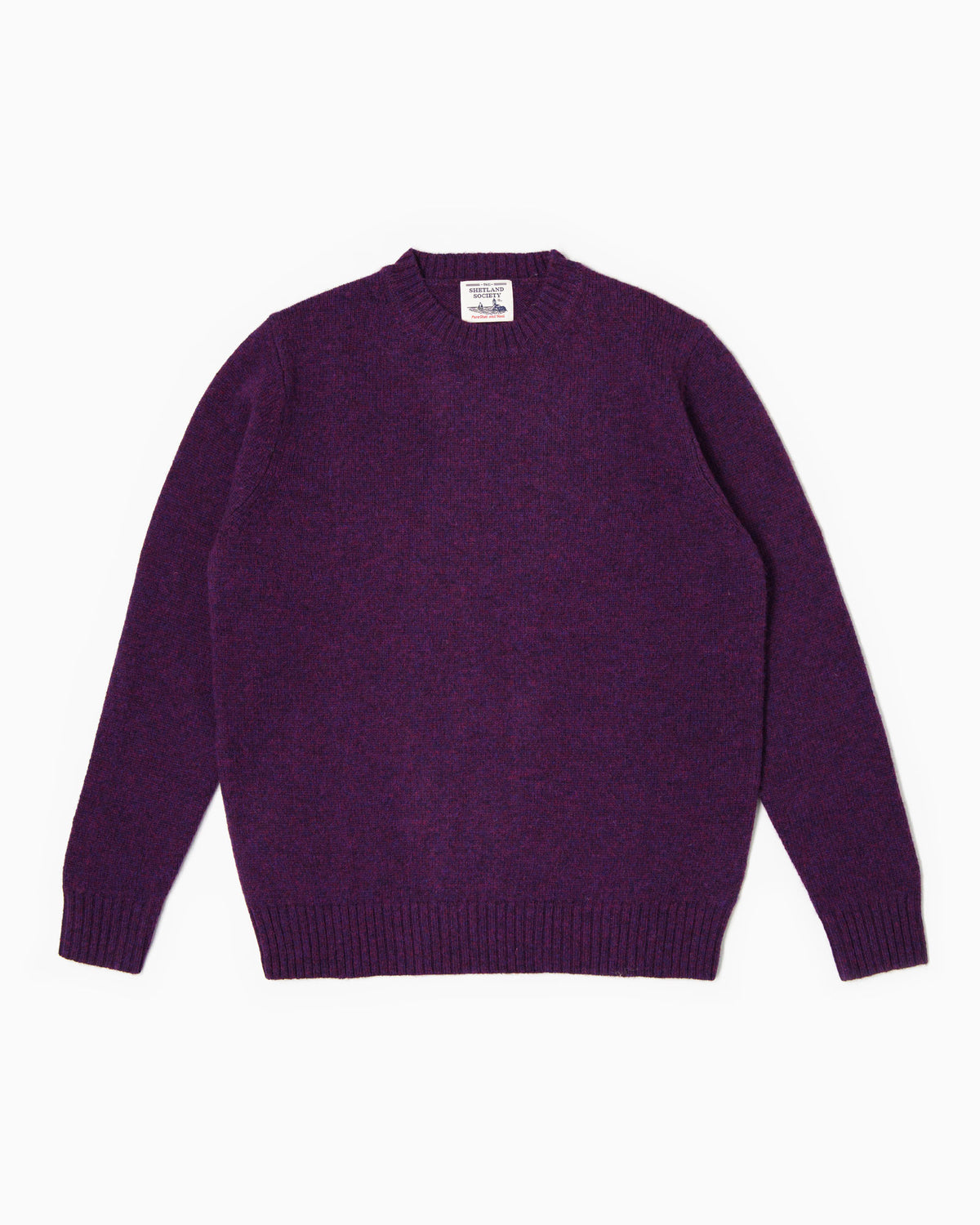 Maglione girocollo Shetland - Ortensia Mèlange