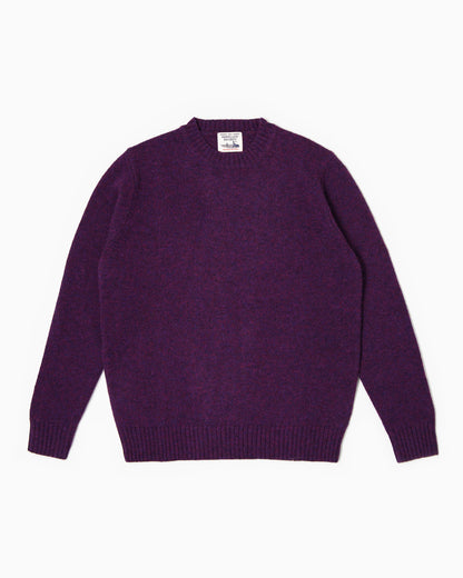 Maglione girocollo Shetland - Ortensia Mèlange