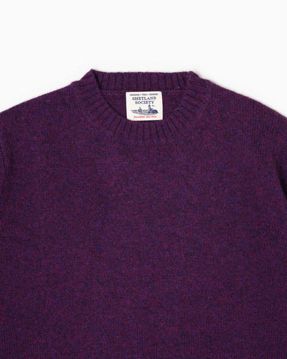 Maglione girocollo Shetland - Ortensia Mèlange