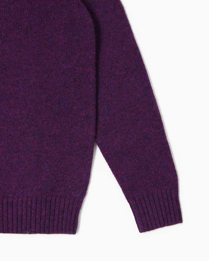 Maglione girocollo Shetland - Ortensia Mèlange