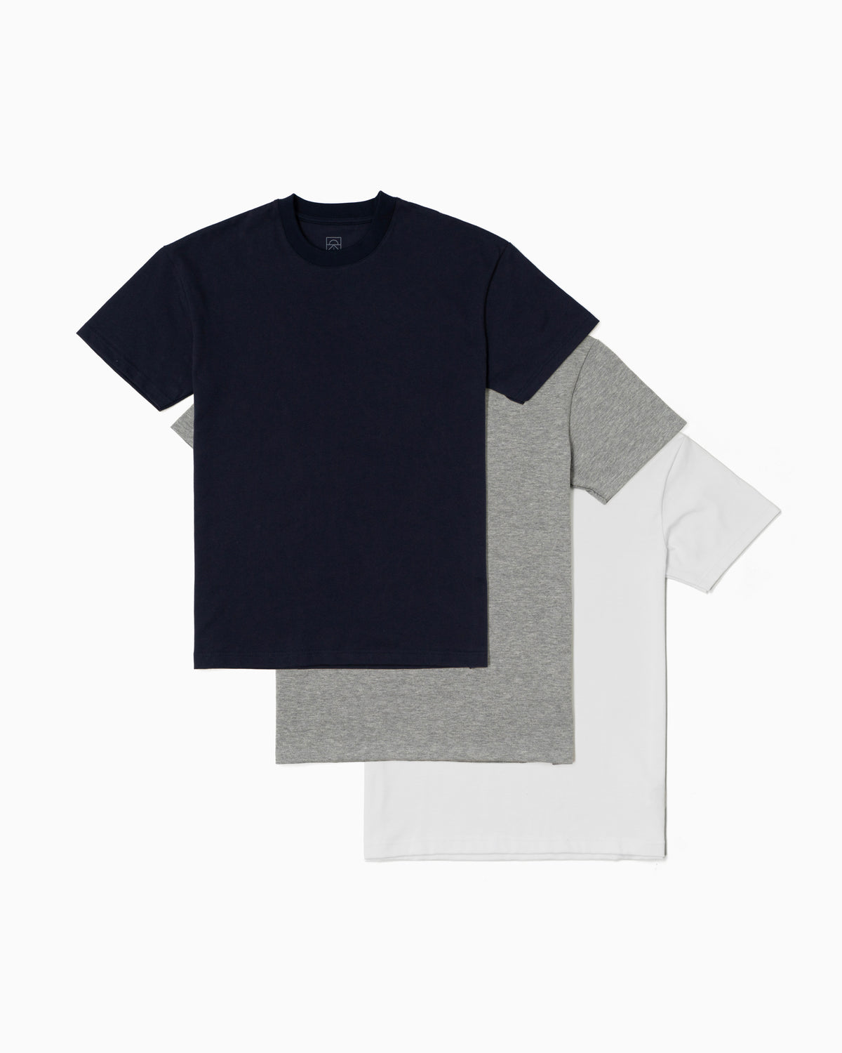 3 T-Shirts Pack - Blue/Grey/White