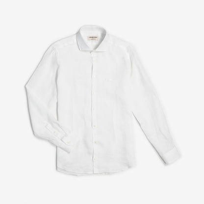 100% Linen Shirt - White