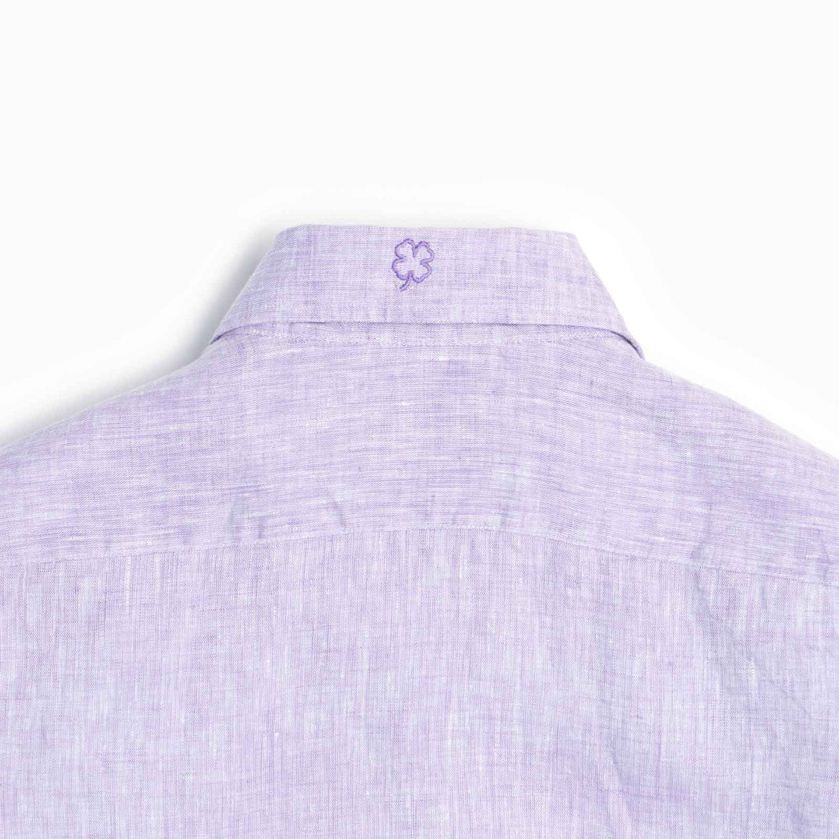 Camicia Classic 100% lino lilla