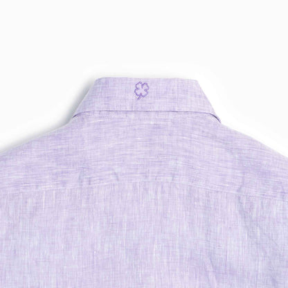 Camicia Classic 100% lino lilla